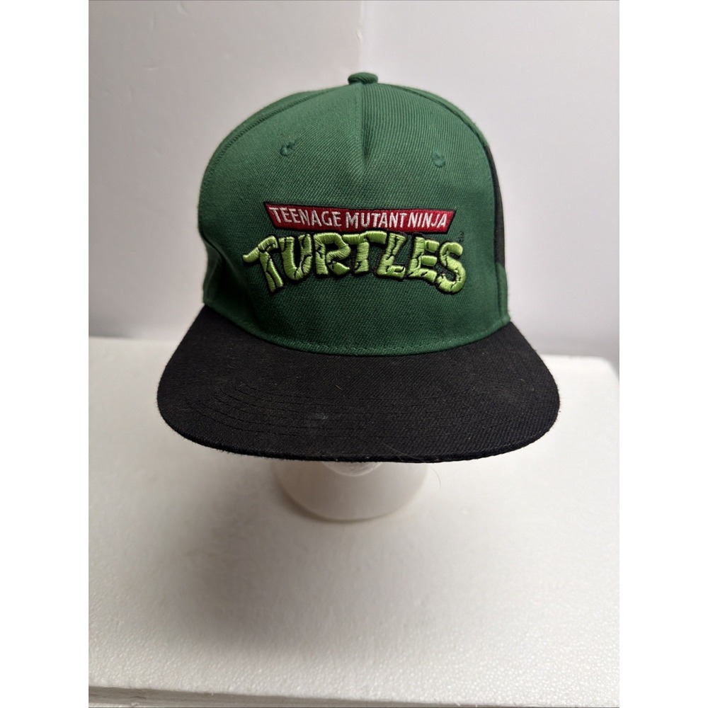 Nickelodeon Snapback Hat Mens One Size Teenage Mutant Ninja Turtles Cap Green